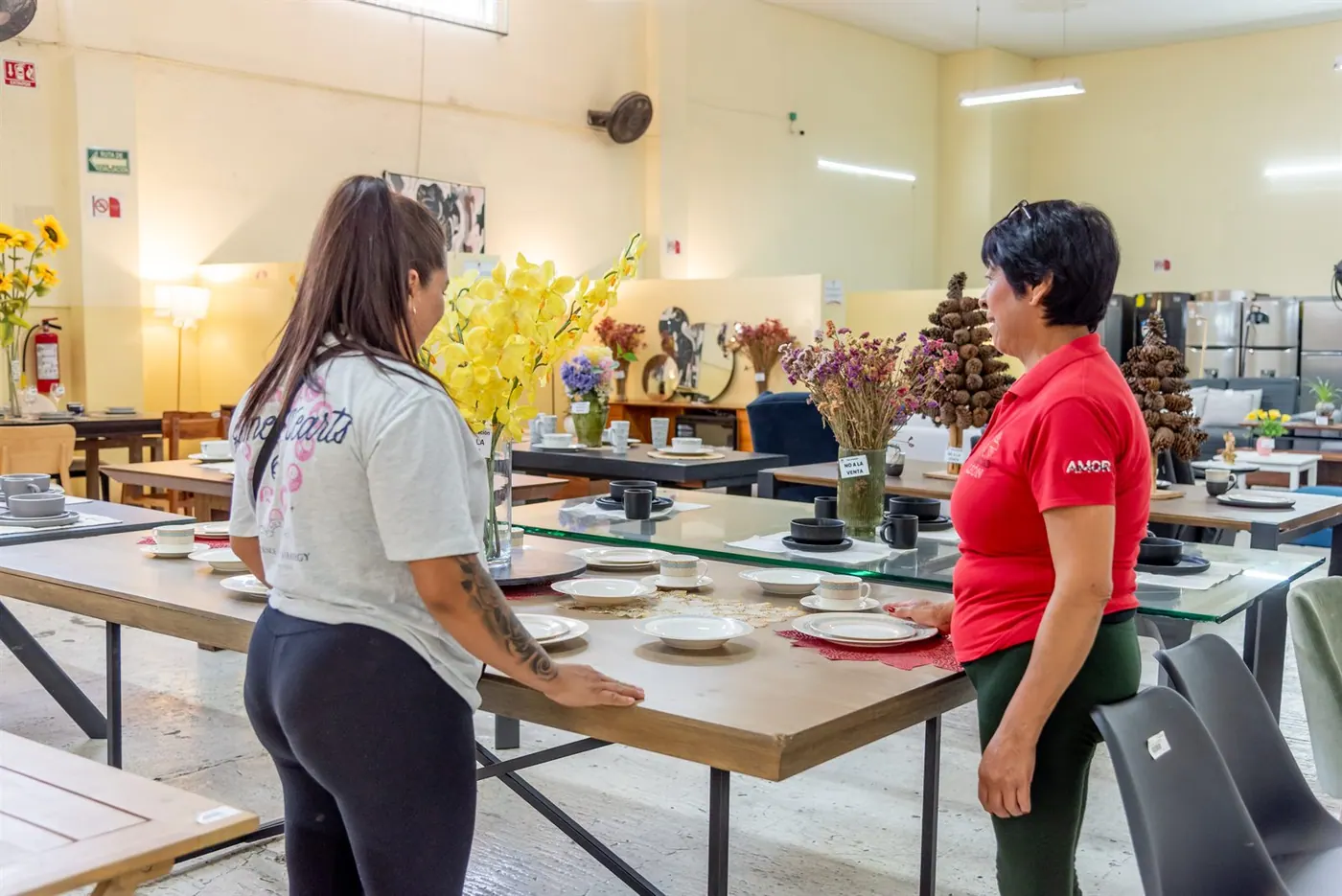 Área de exhibición del Bazar
