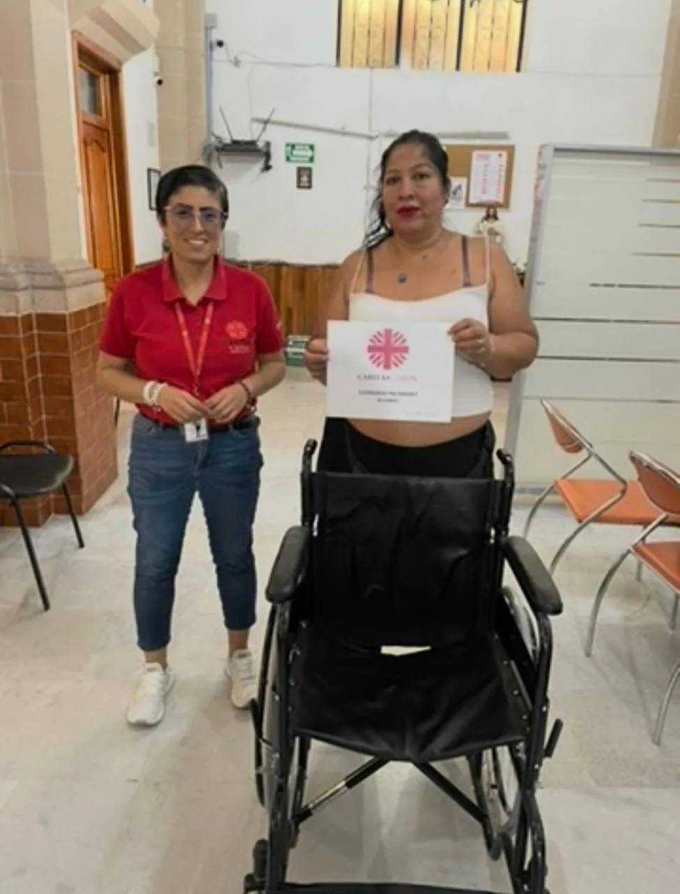 Entrega de aparato de movilidad