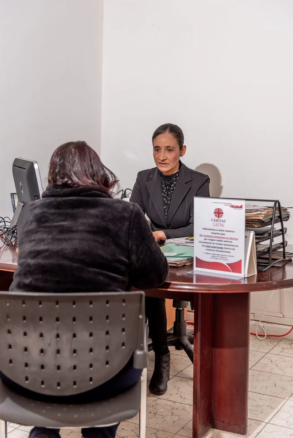 Atención jurídica a una beneficiaria