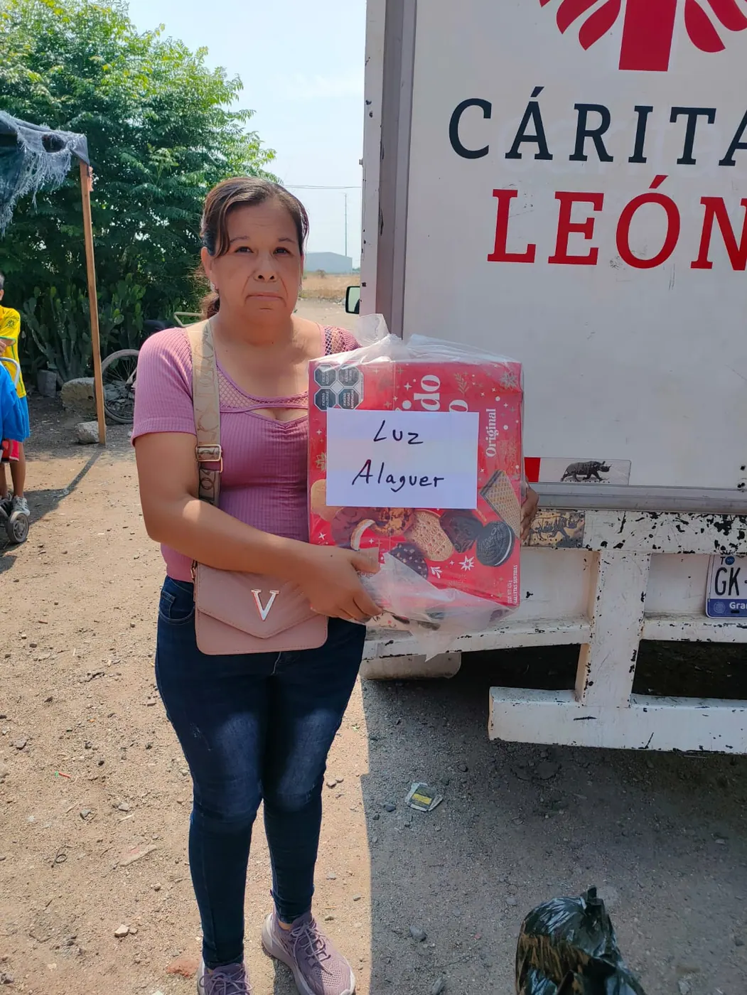 Momento de entrega en la Ruta de Amor