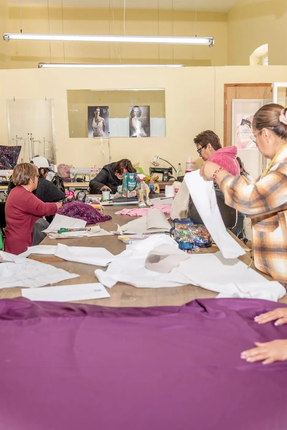 Taller de corte y confección Cáritas