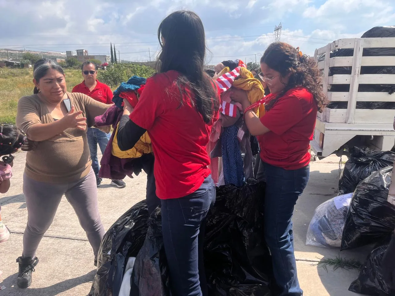 Voluntariado de Cáritas en evento